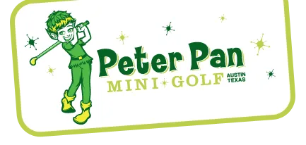 Peter Pan swinging golf club