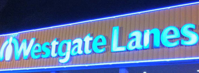 Westgate Lanes outside logo